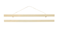 natural wood poster hanger